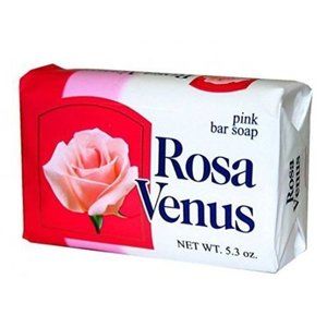 6 PACK Jabon Rosa Venus Rosa Pink Classic 150g / 5.29 oz Large Bar Soft